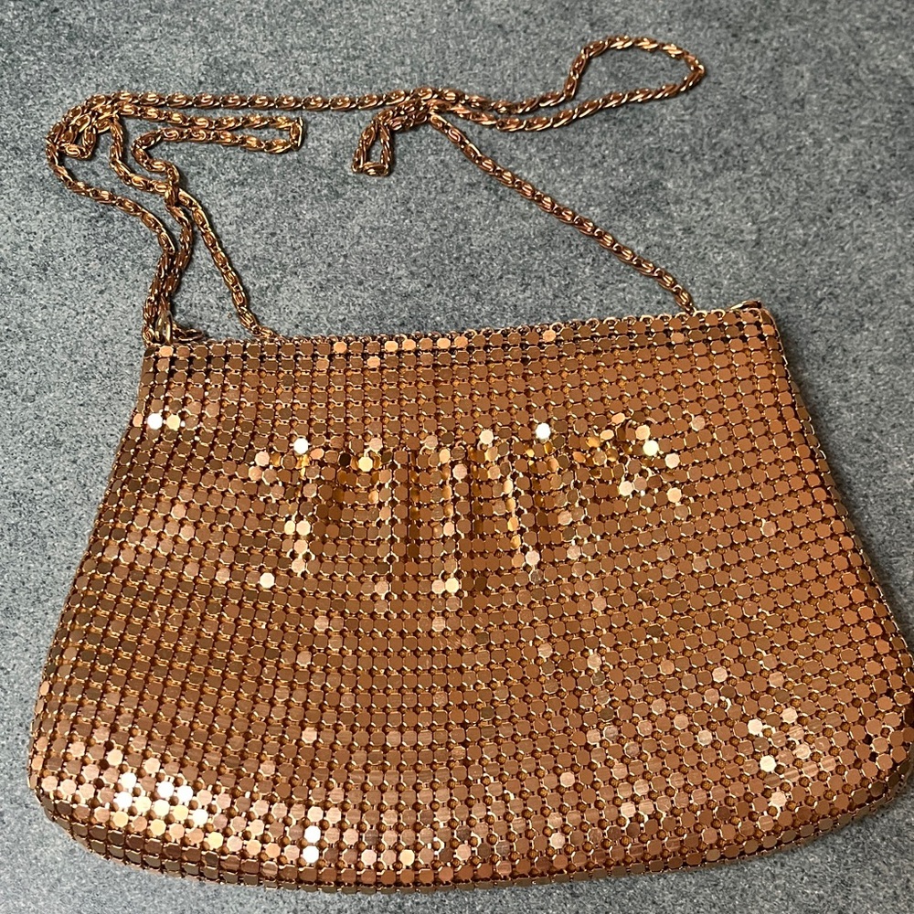Vintage Y & S Gold Mesh 70’s Disco Era Shoulder Bag
